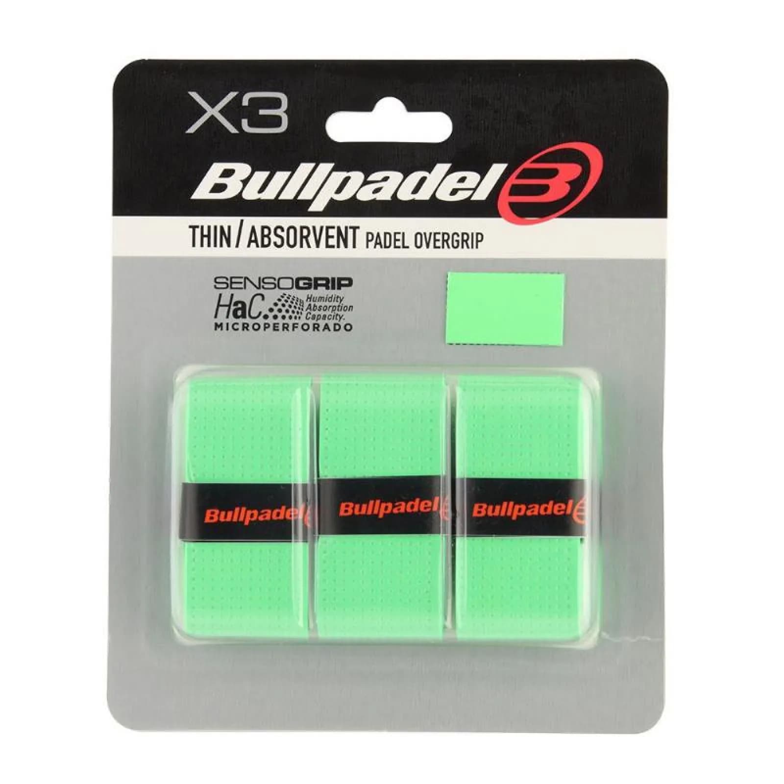 Bullpadel GB1705 Senso perforowane 3 szt. green