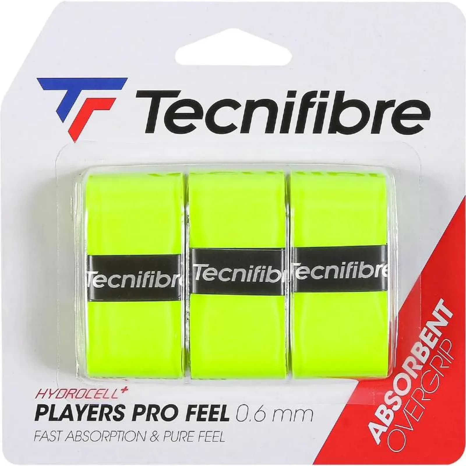 Tecnifibre Players Pro Feel 3 szt. lime